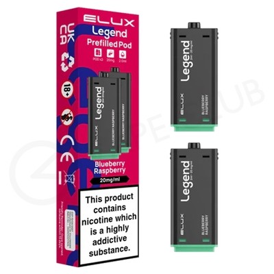 Blueberry Raspberry Elux Legend 1500 2in1 Prefilled Pods