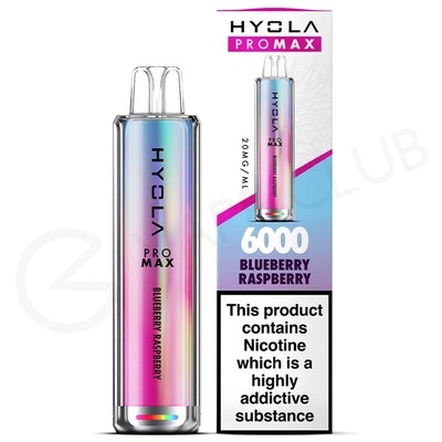 Blueberry Raspberry Hyola Pro Max HY6000 Disposable Vape