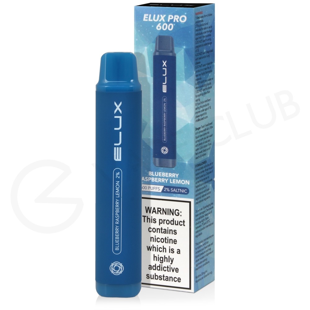 Blueberry Raspberry Lemonade Elux Pro 600 Disposable Vape