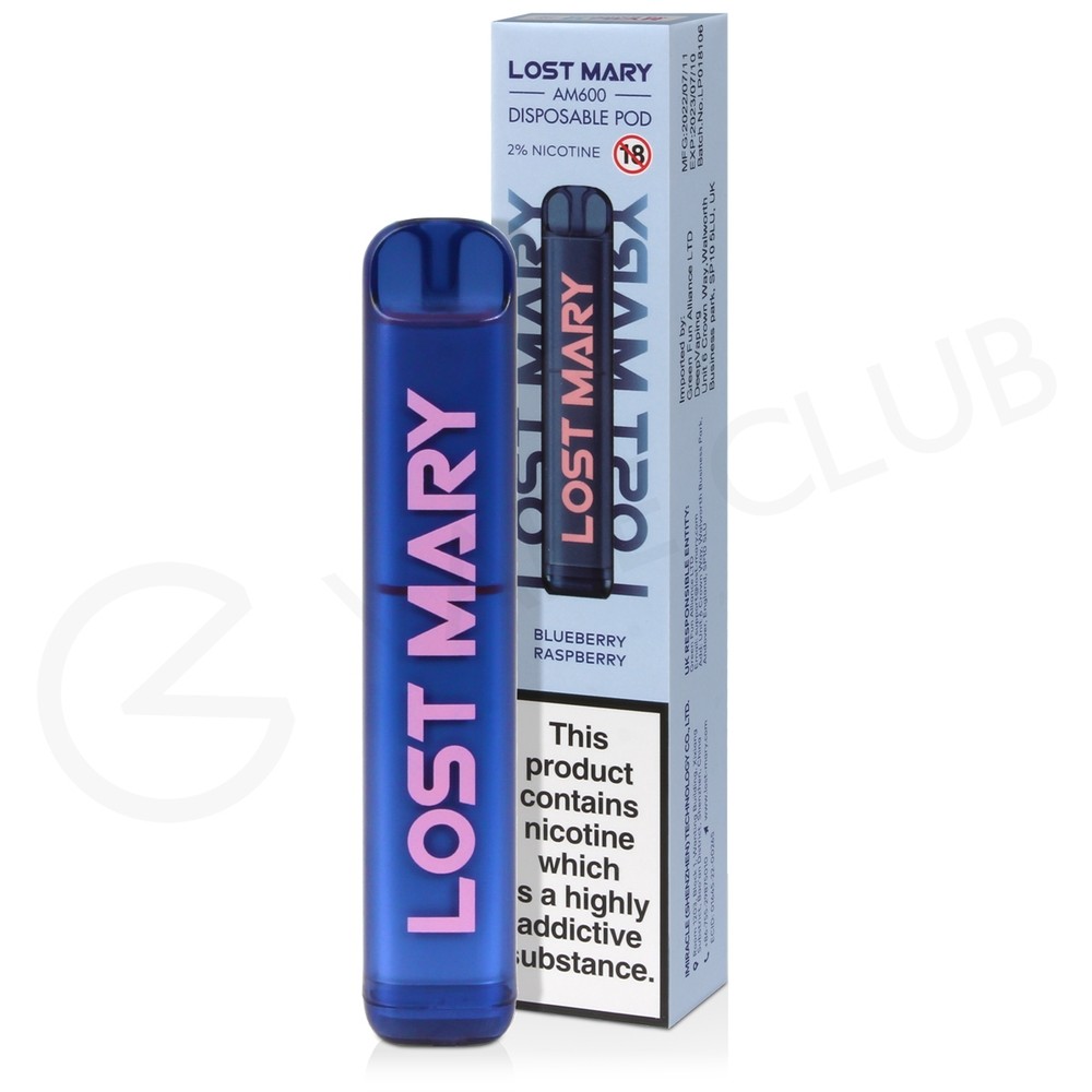 Blueberry Raspberry Lost Mary Am600 Disposable Vape