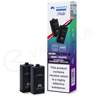 Blueberry Raspberry Menthol Hayati Mini Ultra Prefilled Pods