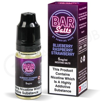 Blueberry Raspberry Strawberry Nic Salt E-Liquid by Bar Salts