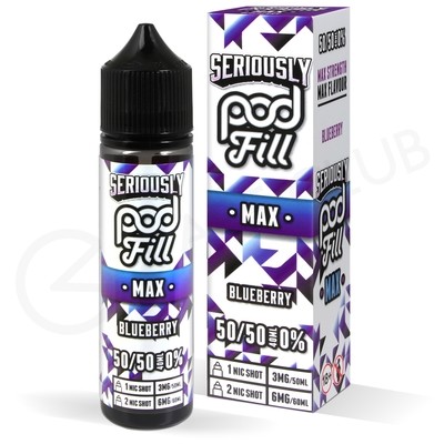 Blueberry Shortfill E-Liquid by Seriously Pod Fill Max 40ml