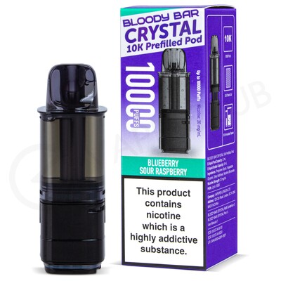 Blueberry Sour Raspberry Bloody Bar Crystal 10K Refill Pack