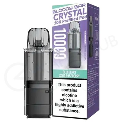 Blueberry Sour Raspberry Bloody Bar Crystal 10K Refill Pack