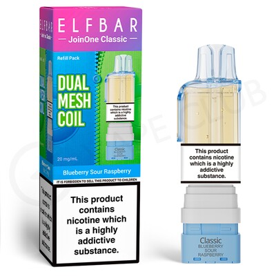 Blueberry Sour Raspberry Elf Bar Joinone Refill Pods