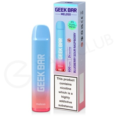 Blueberry Sour Raspberry Geek Bar Meloso Disposable Vape
