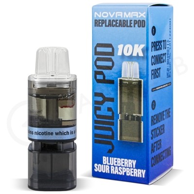 Blueberry Sour Raspberry Juicy Pod Novamax 10K Refill Pack