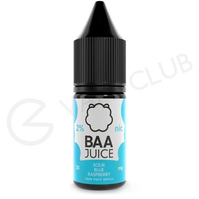 Sour Blue Raspberry Nic Salt E-Liquid by Baa Juice
