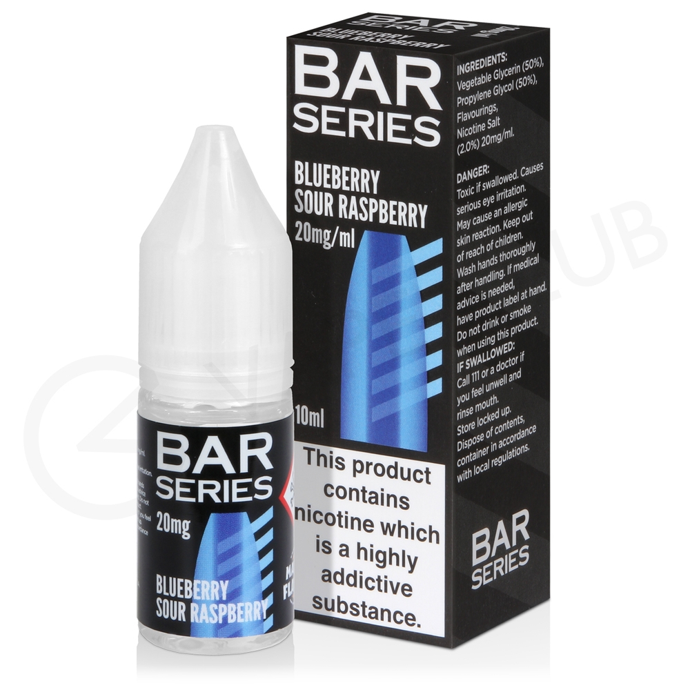 Blueberry Sour Raspberry Nic Salt E Liquid By Bar Series 7124