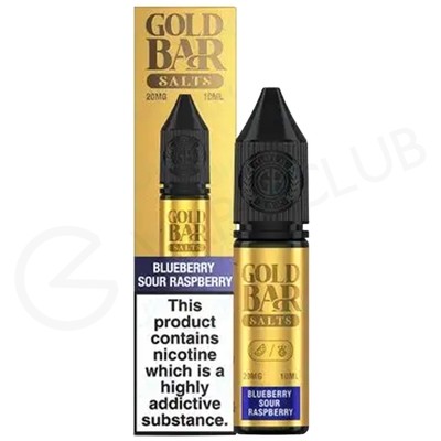 Blueberry Sour Raspberry Nic Salt E-Liquid by Gold Bar Salts