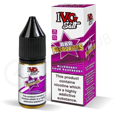 Blueberry Sour Raspberry Nic Salt E-Liquid by IVG Bar Salt Favourites