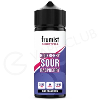 Blueberry Sour Raspberry Shortfill E-Liquid by Frumist 100ml