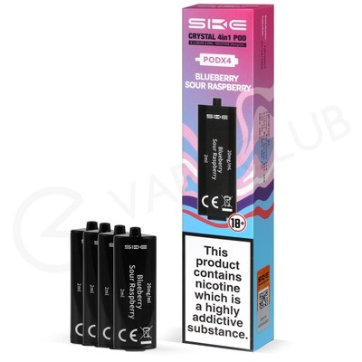 Blueberry Sour Raspberry SKE Crystal 4in1 Prefilled Pod