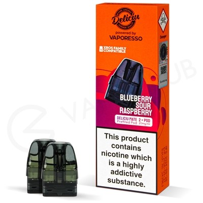 Blueberry Sour Raspberry Vaporesso Deliciu Mate Prefilled Pods