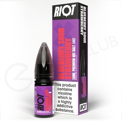 Blueberry Sour Strawberry Nic Salt E-Liquid by Riot X