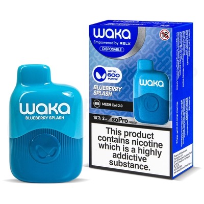 Blueberry Splash Waka SoPro PA600 Disposable Vape