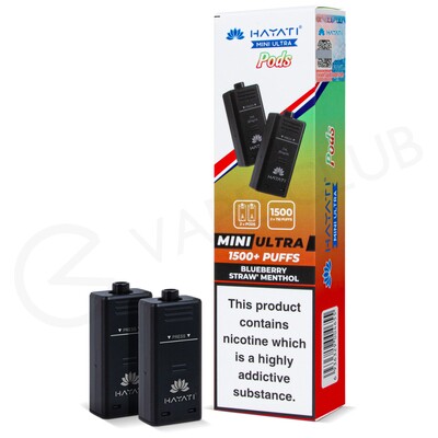 Blueberry Straw Menthol Hayati Mini Ultra Prefilled Pods