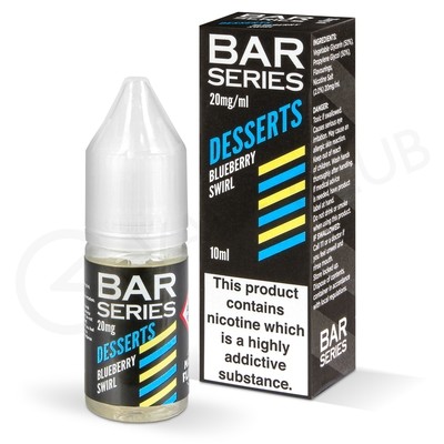 Blueberry Swirl Nic Salt E-Liquid by Bar Series Desserts