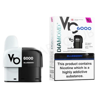 Blueberry Vapes Bars Diamond 6000 Refill Pack