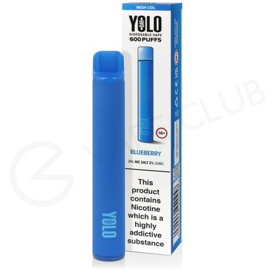 Blueberry Yolo Bar M600 Disposable Vape