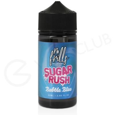 Bubble Blue Shortfill E-Liquid by No Frills Sugar Rush 80ml