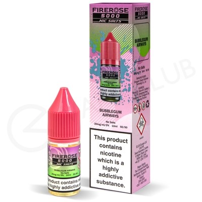 Bubblegum Airways Nic Salt E-Liquid by Elux Firerose