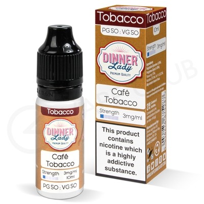 Cafe Tobacco E-Liquid by Dinner Lady 50/50