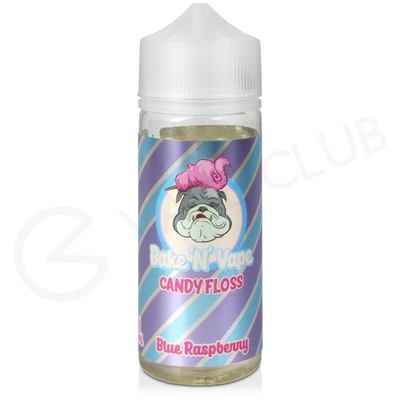 Candy Floss Blue Raspberry Shortfill E-Liquid by Bake N Vape 100ml