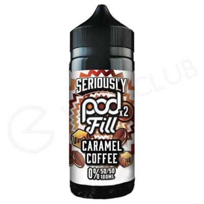 Caramel Coffee Shortfill E-Liquid by Seriously Pod Fill x2 100ml