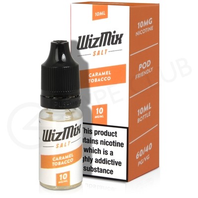 Caramel Tobacco Nic Salt E-liquid by Wizmix
