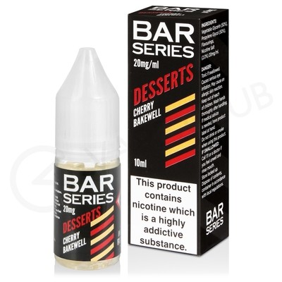 Cherry Bakewell Nic Salt E-Liquid by Bar Series Desserts