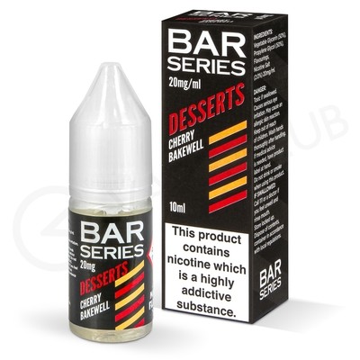 Cherry Bakewell Nic Salt E-Liquid by Bar Series Desserts