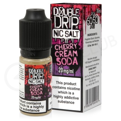 Cherry Cream Soda Nic Salt E-Liquid by Double Drip