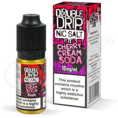 Cherry Cream Soda Nic Salt E-Liquid by Double Drip