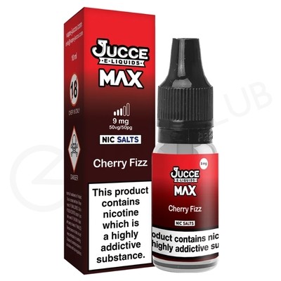 Cherry Fizz Nic Salt E-Liquid by Jucce Max