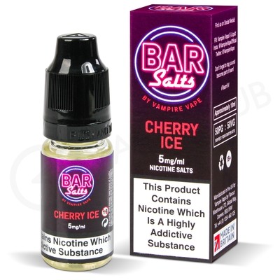 Cherry Ice Nic Salt E-Liquid by Bar Salts