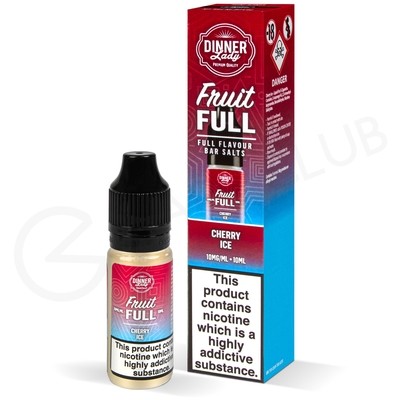 Cherry Ice Nic Salt E-Liquid by Dinner Lady Fruit Full