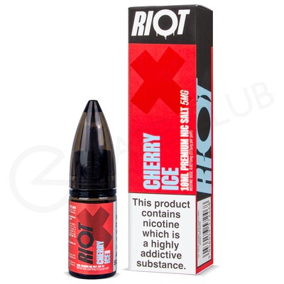 Cherry Ice Nic Salt E-Liquid by Riot X