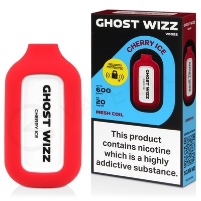 Cherry Ice Vapes Bars Ghost Wizz Disposable Vape