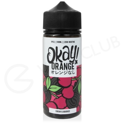 Cherry Liquorice Shortfill E-Liquid by Okay Orange 100ml