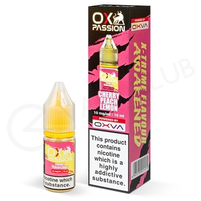 Cherry Peach Lemon Nic Salt E-Liquid by Ox Passion