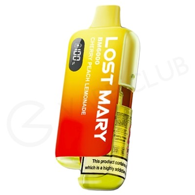 Cherry Peach Lemonade Lost Mary BM6000 Disposable Vape Kit