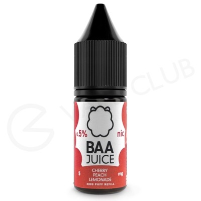 Cherry Peach Lemonade Nic Salt E-Liquid by Baa Juice