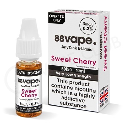 Cherry Sherbet E-Liquid by 88Vape Any Tank