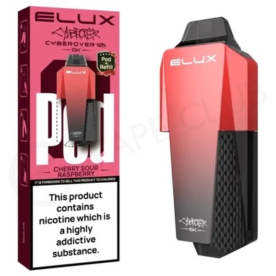 Cherry Sour Raspberry Elux Cyberover 6K Refill Pack