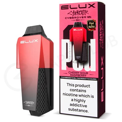 Cherry Sour Raspberry Elux Cyberover 6K Refill Pack