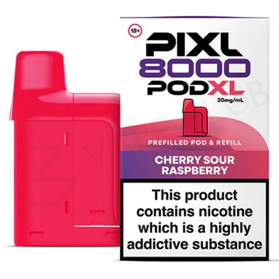 Cherry Sour Raspberry Pixl 8000 Refill Pod