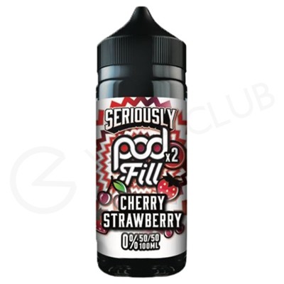 Cherry Strawberry Shortfill E-Liquid by Seriously Pod Fill x2 100ml