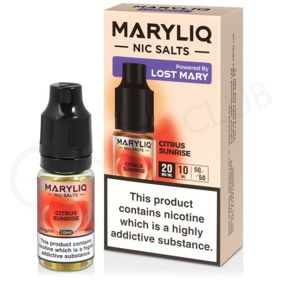 Citrus Sunrise Nic Salt E-Liquid by Lost Mary Maryliq